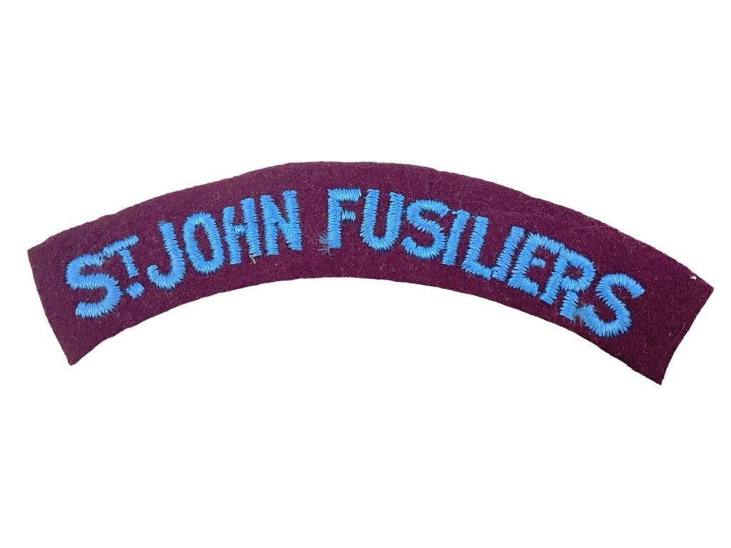 WW2 Canadian St John Fusiliers Shoulder Title Single WW2 Canadian St John Fusiliers Shoulder Title Single