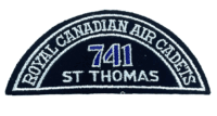 Canadian RCAC Air Cadets 741 St Thomas Shoulder Title Insignia Patch