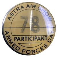 Canadian RCAF 1978 Astra Airshow Armed Forces Day Participant Button Badge