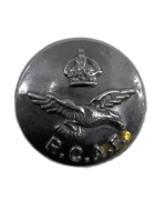 Canadian RCAF Bandsman Cap Button Silver Canadian RCAF Bandsman Cap Button Silver