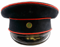 Imperial German Saxon Railway Police Peak Cap Named Imperial German Saxon Railway Police Peak Cap Named