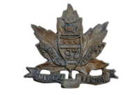 WW1 Canadian CEF 97th Battalion Collar Insignia Single 1