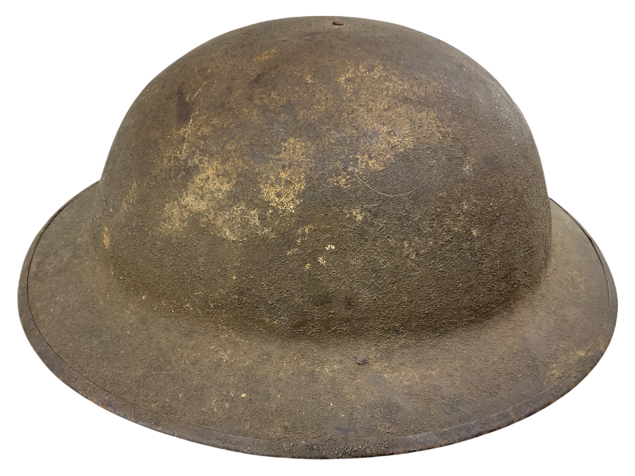 WW1 US AEF 9th Corps Patch Painted Brodie Helmet WW1 US AEF 9th Corps Patch Painted Brodie Helmet