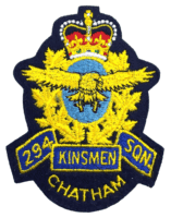 Canadian RCAF 294 Kinsmen Squadron Crest Patch Insignia Vintage