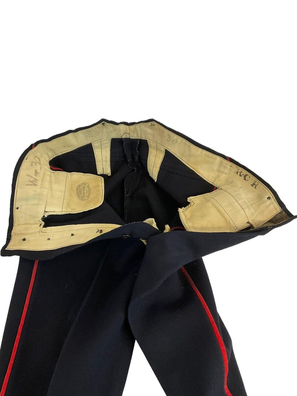 Canadian 1902 Pattern Royal Canadian Regiment Marked Red Piped Trousers OR's Canadian 1902 Pattern Royal Canadian Regiment Marked Red Piped Trousers OR's