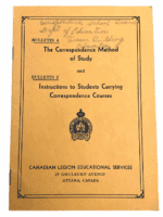 Canadian Legion Educational Services Correspondence Courses SC Reference Book