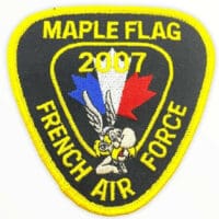 French France Air Force 2007 Maple Flag Crest Vintage