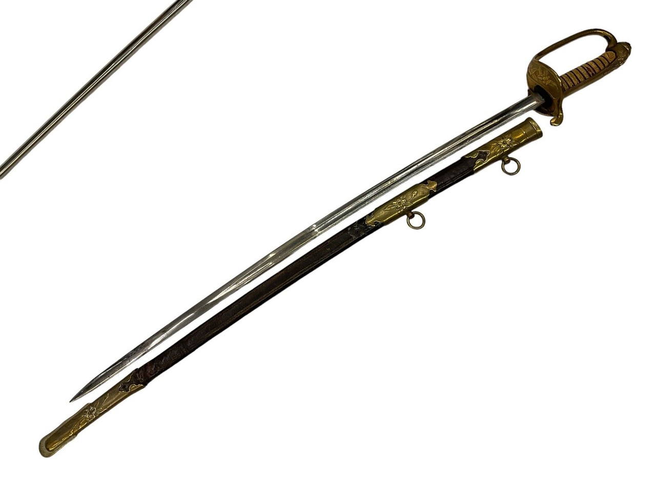 WW2 Imperial Japanese Police Parade Sword With Leather