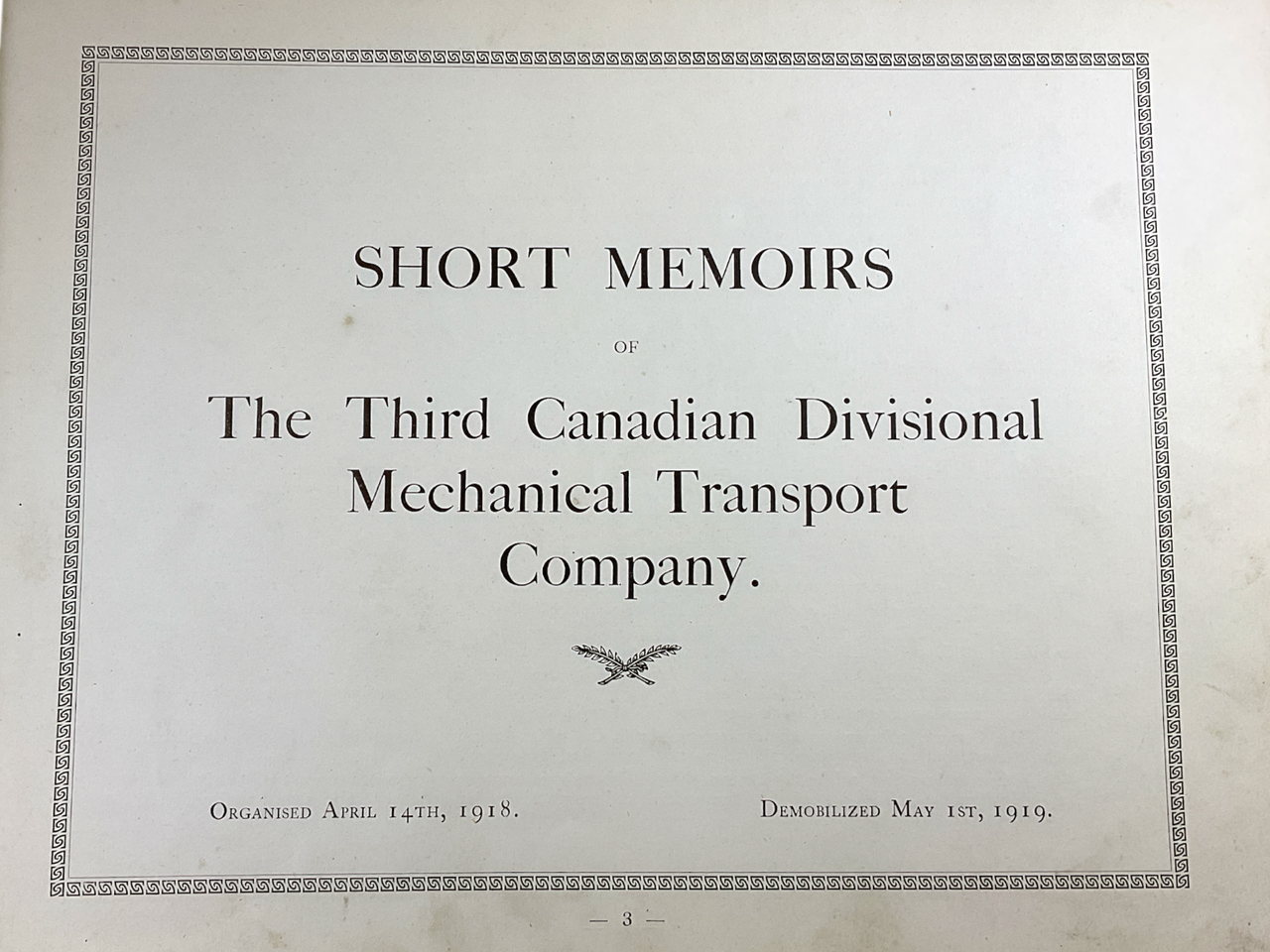 WW1 Canadian CEF 3rd Div Transport Co Short Memoirs Hardcover Reference Book WW1 Canadian CEF 3rd Div Transport Co Short Memoirs Hardcover Reference Book