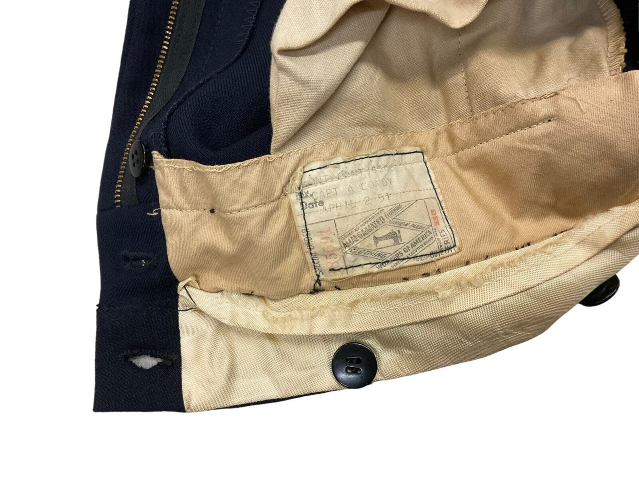 Korean War Canadian 1951 Dated Infantry Officers Red Piped Dress Trousers 34W28L Korean War Canadian 1951 Dated Infantry Officers Red Piped Dress Trousers 34W28L