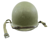 WW2 US M1C Airborne Helmet With Rigger Converted Liner & Chinstraps WW2 US M1C Airborne Helmet With Rigger Converted Liner & Chinstraps
