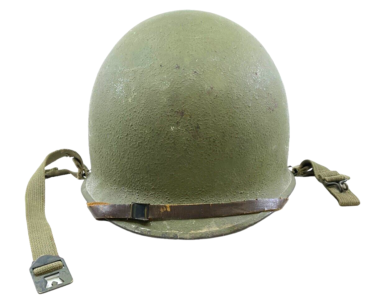 WW2 US M1C Airborne Helmet With Rigger Converted Liner & Chinstraps WW2 US M1C Airborne Helmet With Rigger Converted Liner & Chinstraps