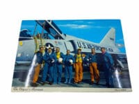 US USAF Space Agency NASA Original Seven Astronauts Colour Postcard 6 x 4