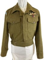 WW2 British RAF Glider Pilot Regiment Officers Battle Dress Jacket Dated 1943 WW2 British RAF Glider Pilot Regiment Officers Battle Dress Jacket Dated 1943