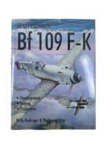WW2 German Luftwaffe Messerschmitt Bf 109 F-K Hard Cover Reference Book
