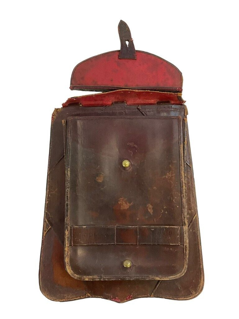Canadian Victorian Cavalry Undress Officers Sabretache Brown Leather Canadian Victorian Cavalry Undress Officers Sabretache Brown Leather