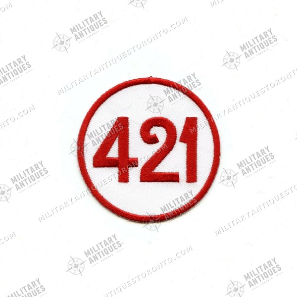 Rcaf 421 RCAF CAF Canadian 421 Squadron Colour Crest Patch 2 - Military Antiques ...
