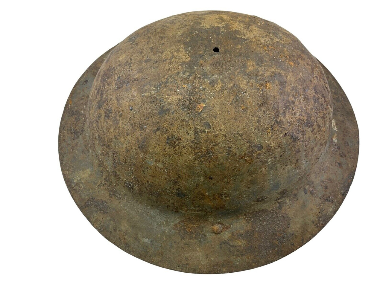 WW1 Canadian CEF Forestry Corps Painted Mk1 Brodie Raw Edge Helmet Shell WW1 Canadian CEF Forestry Corps Painted Mk1 Brodie Raw Edge Helmet Shell