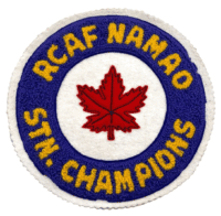 Royal Canadian Air Force Namao Station Champions Felt Jacket Patch 5.5 inch