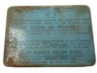 WW2 British Canadian Ointment Tin For Respirator Bag Complete