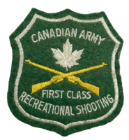 Canadian Army Recreational Shooting First Class Jacket Patch Vintage