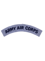WW2 British Army Air Corps Cloth Shoulder Title WW2 British Army Air Corps Cloth Shoulder Title