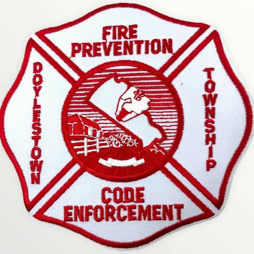 US Doylestown Township Fire Prevention Code Enforcement Department Patch US Doylestown Township Fire Prevention Code Enforcement Department Patch