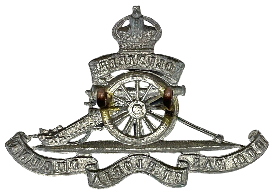 British Royal Artillery Volunteers Cap Badge British Royal Artillery Volunteers Cap Badge