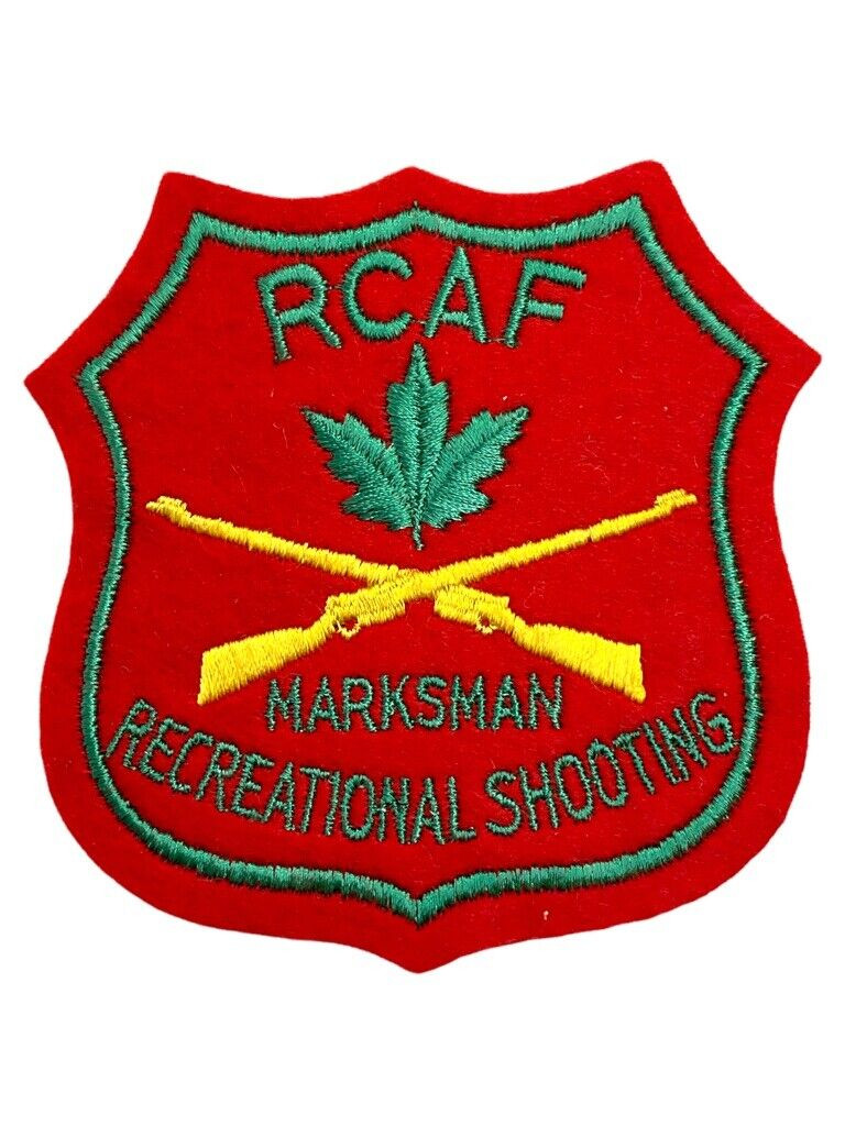 Canadian Forces RCAF Marksman Recreational Shooting Red Blazer Crest Patch Canadian Forces RCAF Marksman Recreational Shooting Red Blazer Crest Patch