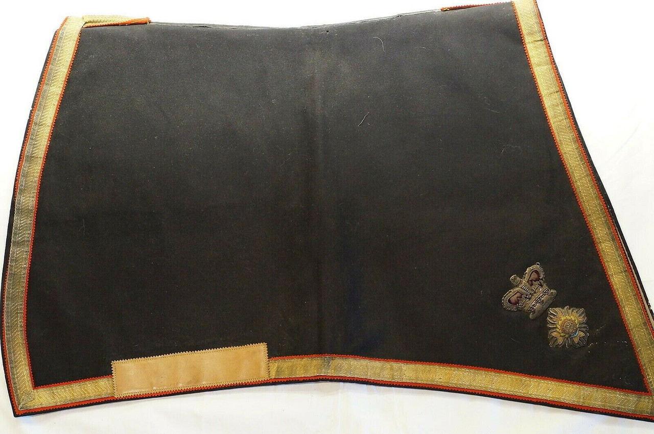 Victorian British Full Colonel Life Guards Shabraque Shabrack Saddle Cloth Victorian British Full Colonel Life Guards Shabraque Shabrack Saddle Cloth