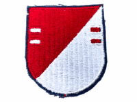 US Army Special Forces Airborne Beret Flash Red Silver 2