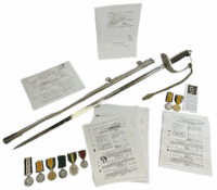 WW1 Canadian CEF MM Long Service Medals 1897 Ptn Infantry Sword Brothers Group