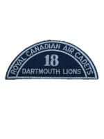Canadian RCAF RCAC Air Cadets 18 Squadron Dartmouth Blue Shoulder Title Canadian RCAF RCAC Air Cadets 18 Squadron Dartmouth Blue Shoulder Title
