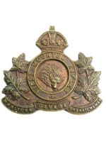 WW1 Canadian CEF 1st CMR Mounted Rifles Collar Insignia Single NO LUGS