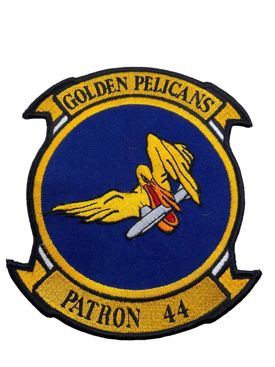 US Navy USN Golden Pelicans Patron 44 Squadron Patch Crest US Navy USN Golden Pelicans Patron 44 Squadron Patch Crest