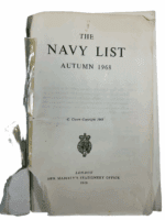 British The Navy List Autumn 1968 Softcover Reference Book