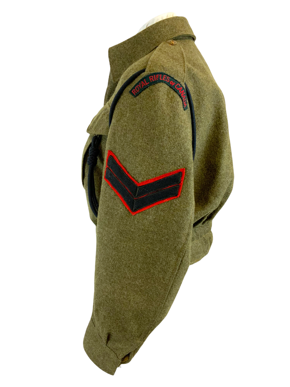 WW2 Canadian Royal Rifles of Canada 1943 Dated Battle Dress Jacket Size 6 WW2 Canadian Royal Rifles of Canada 1943 Dated Battle Dress Jacket Size 6