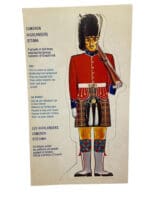 WW2 Canadian Cameron Highlanders Ottawa 3D Cardboard Recruiting Display Figures