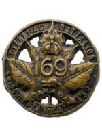 WW1 Canadian CEF 169th Battalion Collar Insignia Single