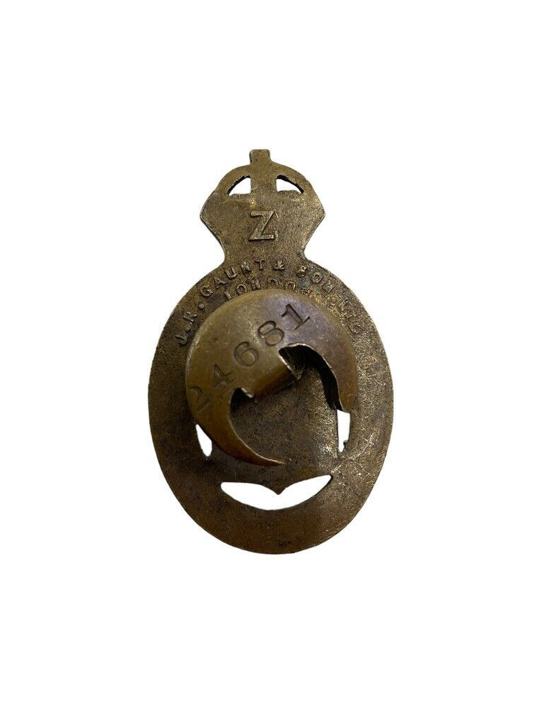 WW1 British On War Service 1915 Lapel Badge Numbered 24681 WW1 British On War Service 1915 Lapel Badge Numbered 24681