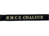 Canadian Navy RCN HMCS Chaleur Cap Tally Full Length