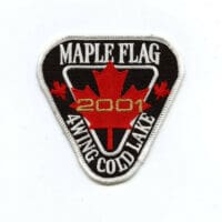 RCAF CAF Canadian 4 Wing Cold Lake 2001 Maple Flag Colour Crest Patch