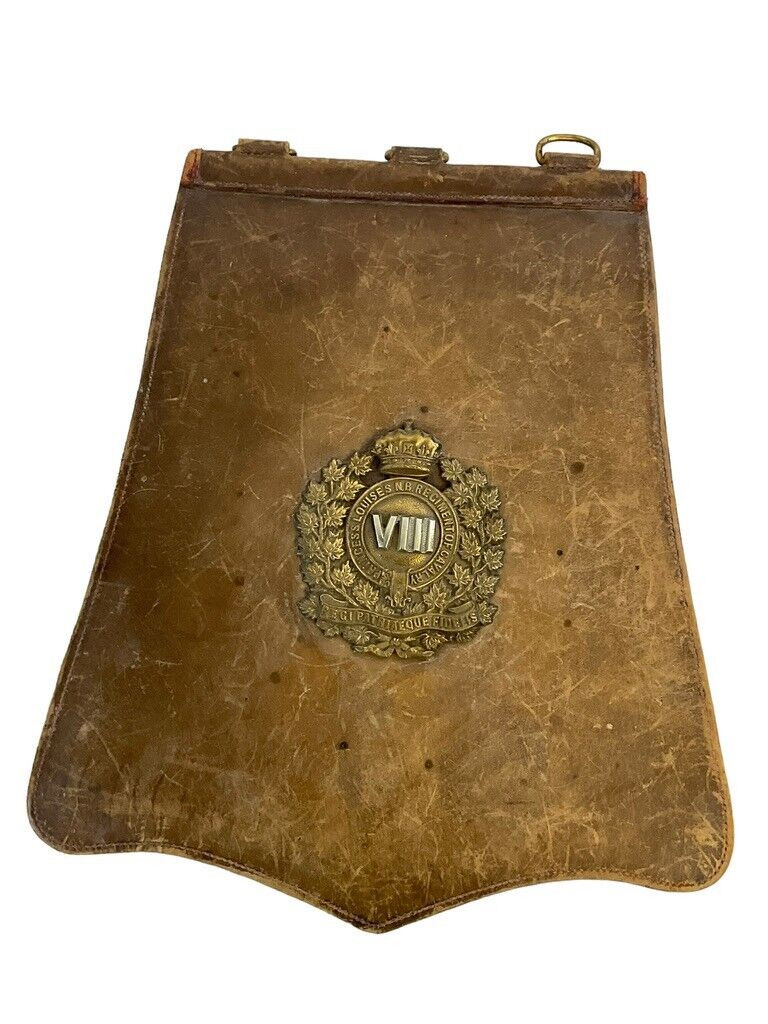 Canadian Victorian 8th Hussars Cavalry Undress Officers Sabretache Brown Leather Canadian Victorian 8th Hussars Cavalry Undress Officers Sabretache Brown Leather