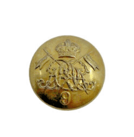 WW2 British 9th Lancers Officers Large Size Jacket Button