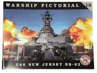WW2 US Navy USS New Jersey BB-62 Warship Pictorial SC Reference Book