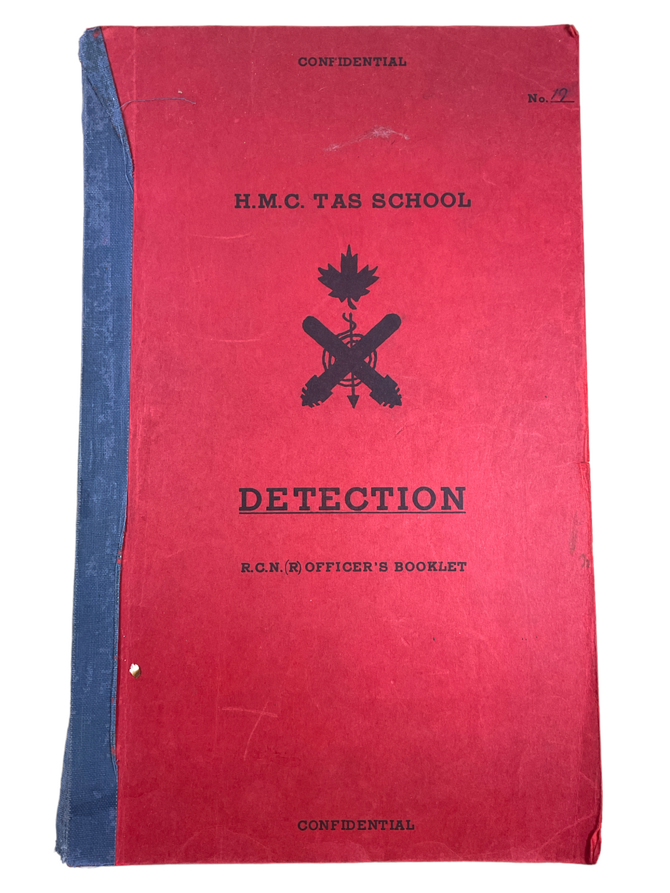Canadian RCN Navy HMC TAS School Detection Officers Booklet SC Reference Book Canadian RCN Navy HMC TAS School Detection Officers Booklet SC Reference Book