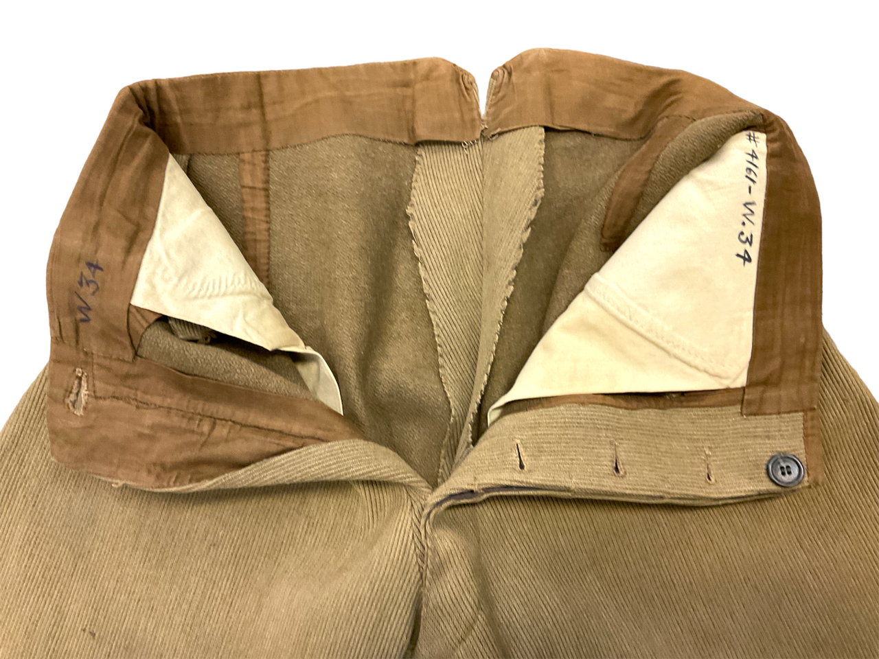 WW2 Canadian Tan Whip Cord Breeches W34 WW2 Canadian Tan Whip Cord Breeches W34