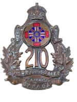 WW1 Canadian CEF 210th Battalion Cap Badge Missing One Lug