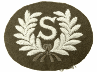 WW2 British Canadian Surveyor Trade Proficiency Sleeve Patch