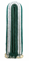 WW2 German Forestry Green Piped Sew In Shoulder Board Single WW2 German Forestry Green Piped Sew In Shoulder Board Single